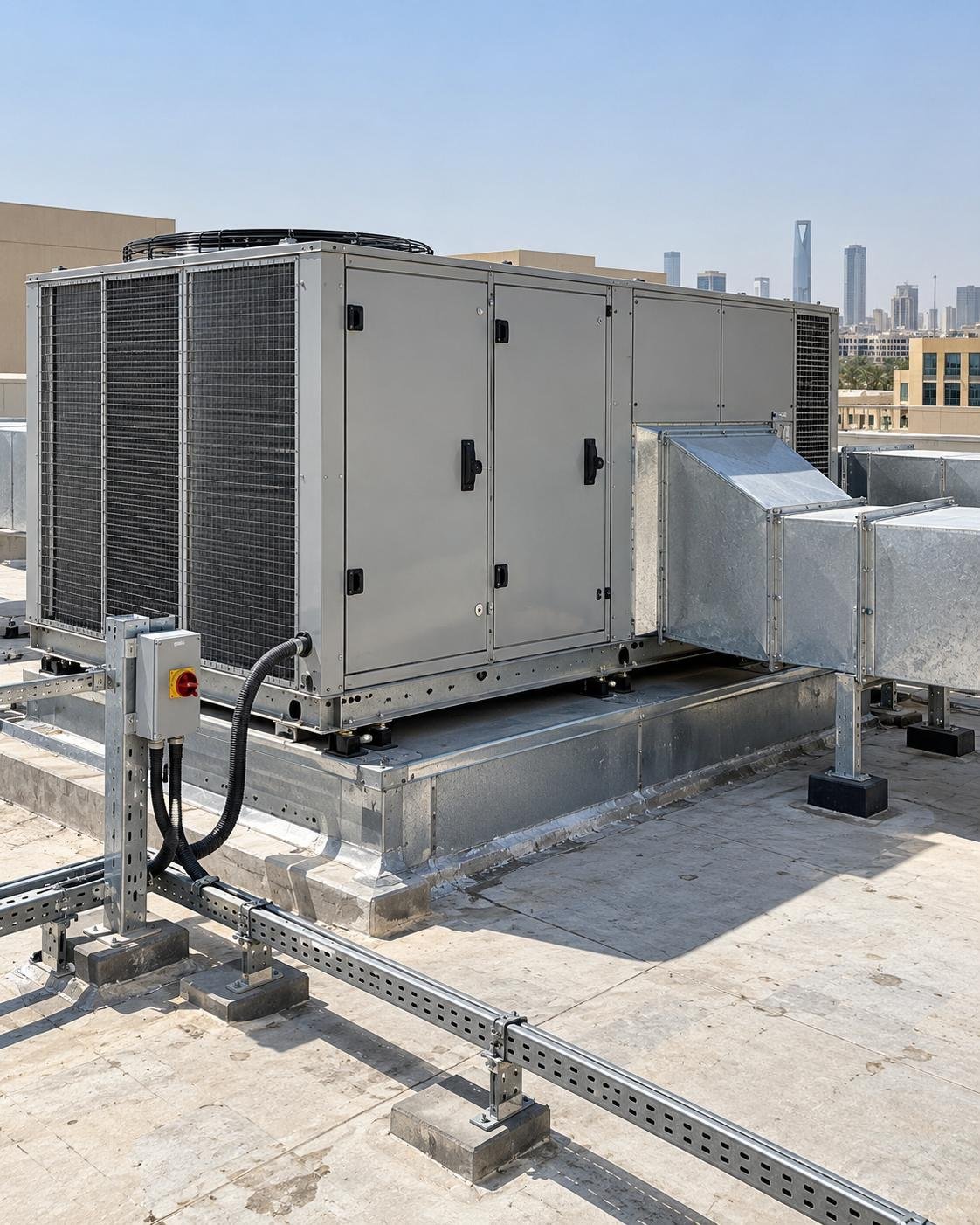وحدة Rooftop Package ضمن حلول التكييف المركزي